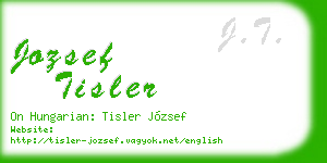 jozsef tisler business card