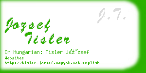 jozsef tisler business card
